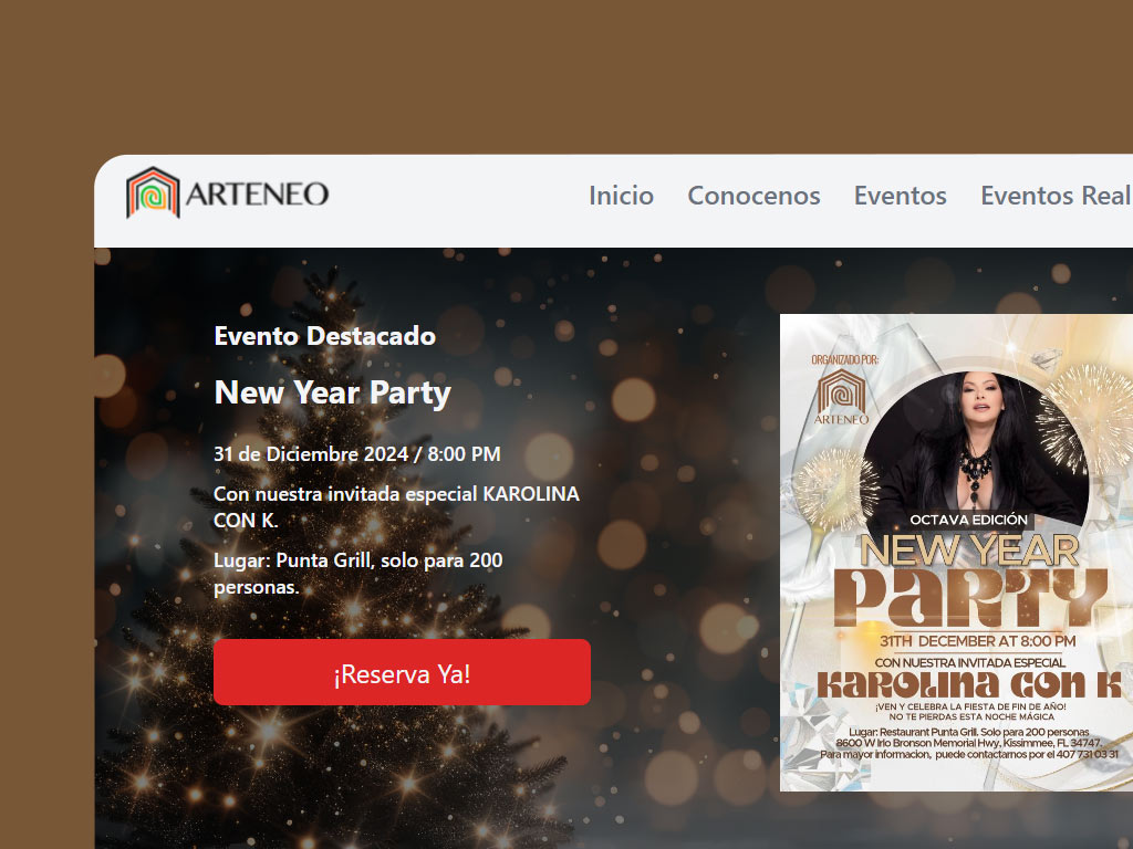 Sitio Web Arteneo